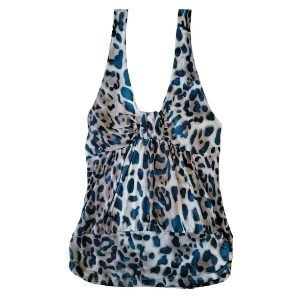 Y2K Leopard Halter Top - Picture 1 of 2